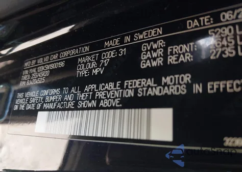 2022 Volvo Xc60 B5 Momentum из США, поврежденный, VIN YV4L12DK5N1900196